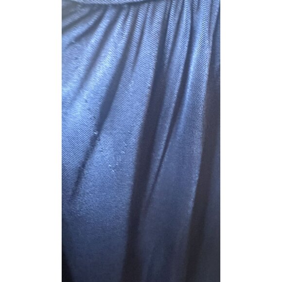 BCBG Navy Blue Small Sleeveless Sequined Formal Gown Dress With V-Neckline - Picture 12 of 16